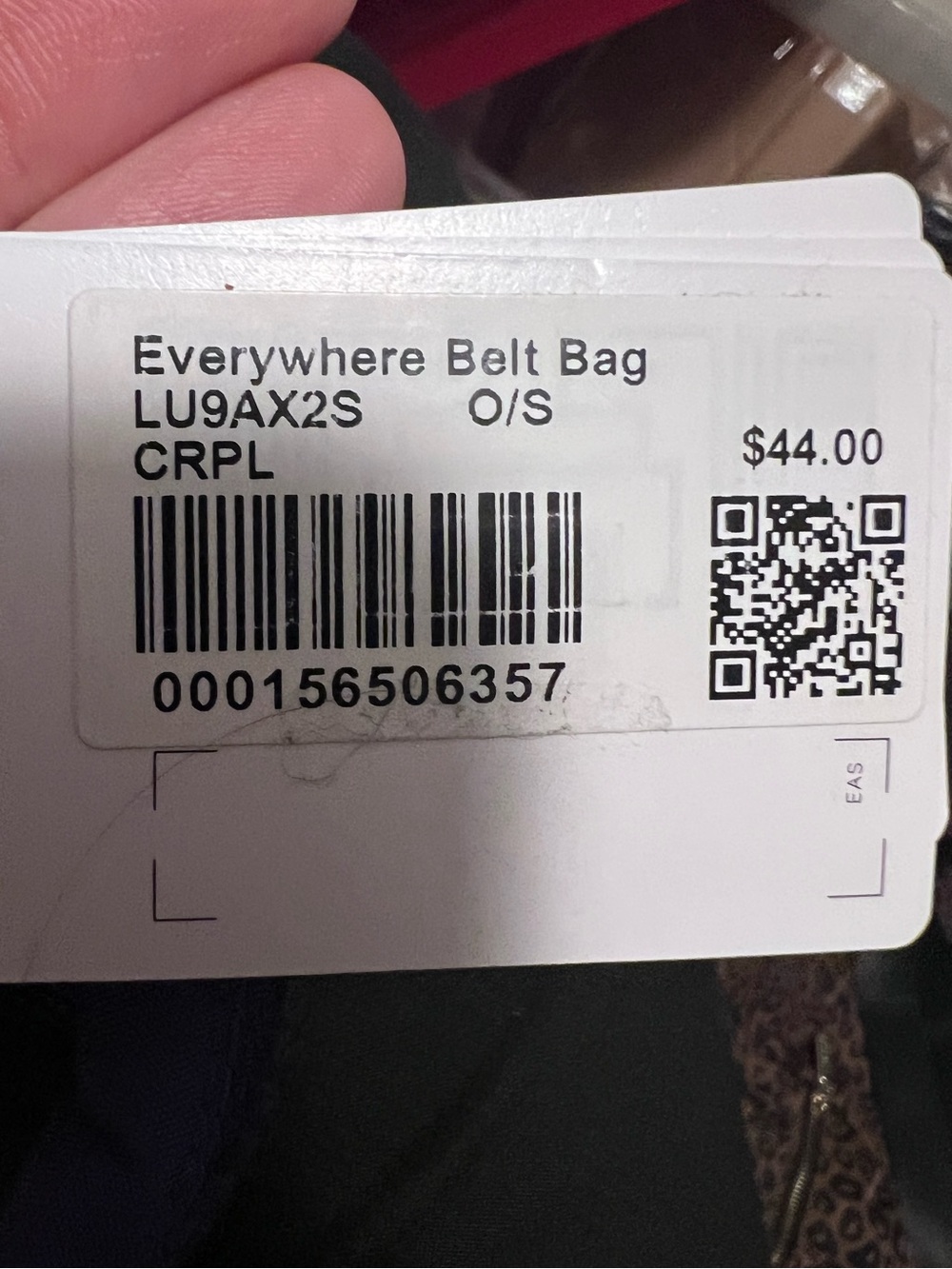 #504 NWT Lululemon Everywhere Belt Bag 1L College Purple CRPL Rare Sold Out - Picture 4 of 4